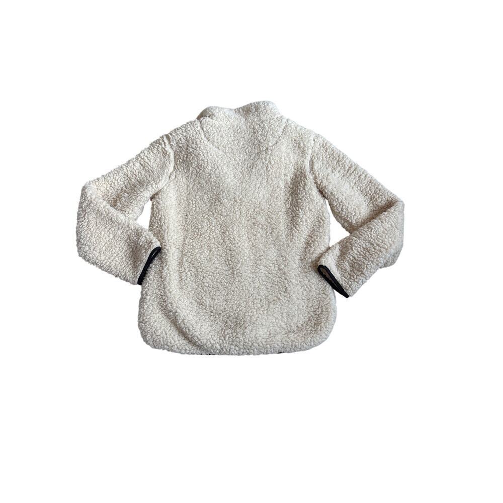 Thread & Supply Sherpa Quarter Zip Fleece Cream S - Picture 4 of 4